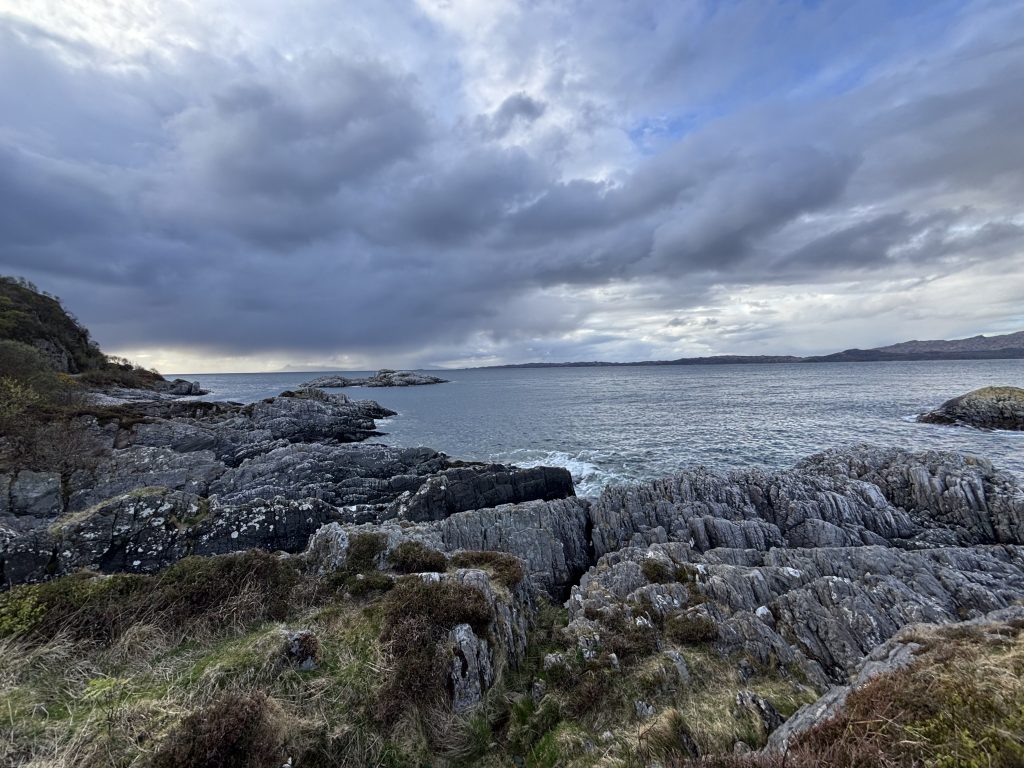 Looking left from wild site on Loch Ailort